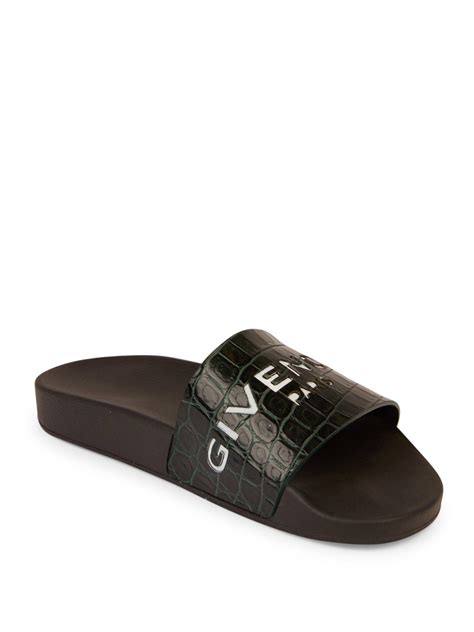 givenchy croc embossed slipper|Givenchy sandals size 35.